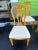 Brown Vintage Wood Dining Table and Six Dining Chairs For Sale - Image 8 of 13