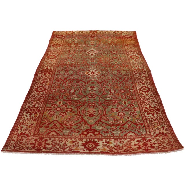 Traditional Antique Persian Malayer Rug - 04'01 X 06'05 For Sale - Image 3 of 9