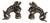 Antique French Rococo Revival Bronze Chenets Andirons – Pair For Sale
