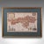 This is an antique London street map. An English, framed and hand-coloured map showing the ward of Aldersgate, dating to...