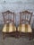 Pair of flying chairs, circa 1900 Carved solid wood Total height 87cm Very good condition