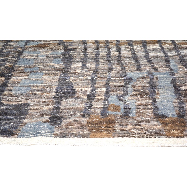 Moroccan Hand Knotted Wool Rug, 8'4"x10'9" For Sale - Image 4 of 6