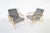 This pair of Ąžuolas Armchairs were designed in 1960s by legendary lithuanian modernist architect Valerija Ema...