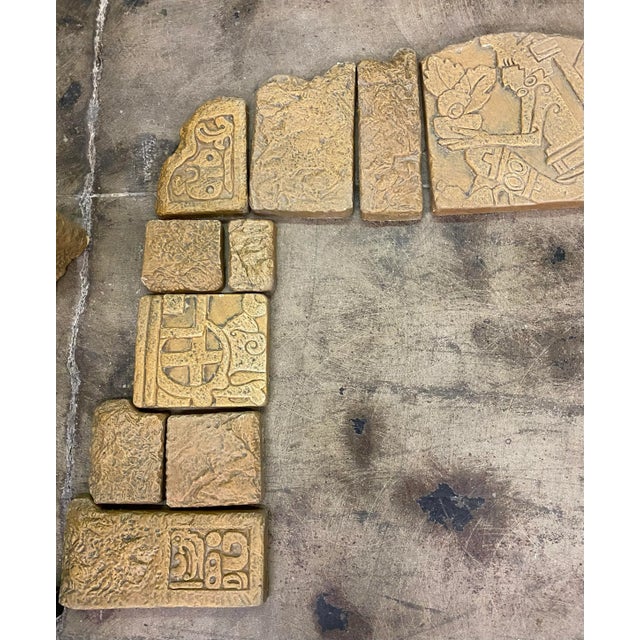 Spanish Revival 1920s Mayan Malibu Tile Fireplace Surround For Sale - Image 3 of 5