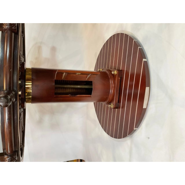 Late 19th Century Antique Ships Wheel Bar Height Table For Sale - Image 5 of 7