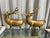 Oversized Brass Deer, Pair For Sale - Image 4 of 5