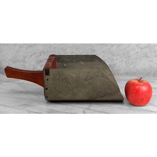A Primitive Farmhouse Wooden Handle Galvanized Feed Scoop, c. Early 20th Century - Pairs Nicely with Many Traditional &...