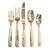 Ralph Lauren Telluride Stainless Five Piece Flatware Place Setting, 1995 For Sale