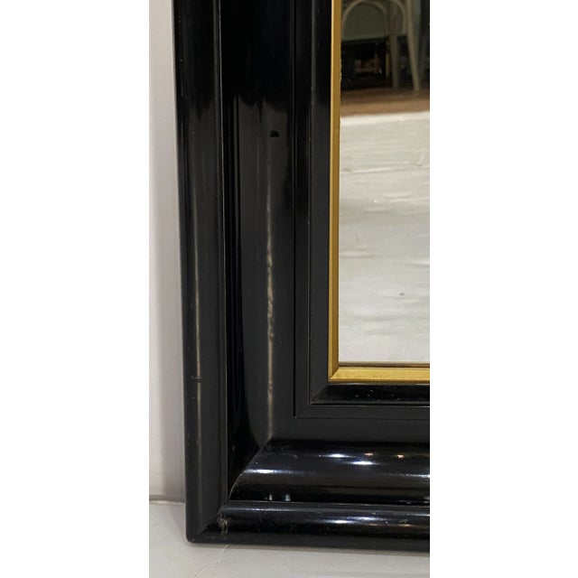 French Wall Mirrors With Black and Gilt Frames (H 30 X W 20 1/8) For Sale - Image 10 of 12