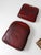 Antique Rattan Lounge Chair With Oxblood Cushions For Sale - Image 14 of 18
