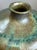 Olive Vintage Handcrafted Studio Pottery Vase For Sale - Image 8 of 11