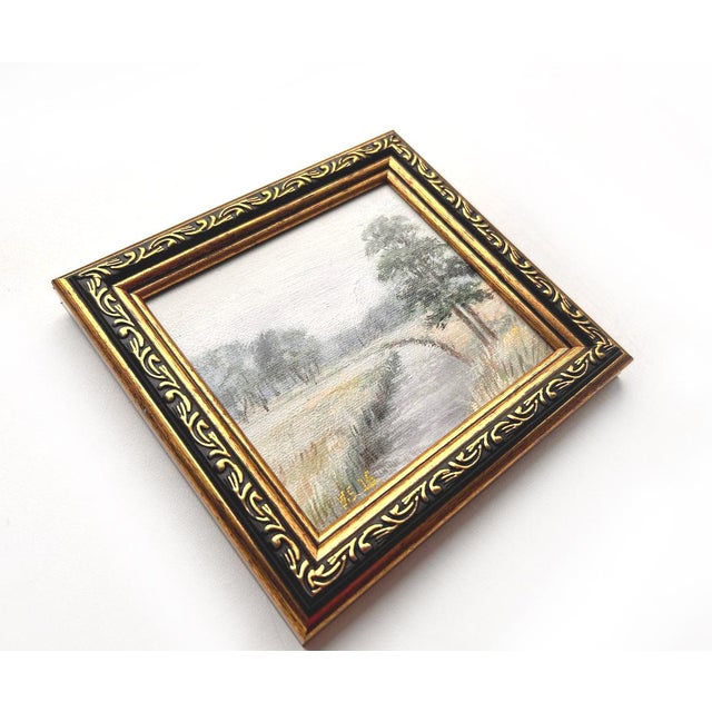 Realism Framed Landscape Original Painting Art Summer Antique Style by Valeriya Serova For Sale - Image 3 of 9
