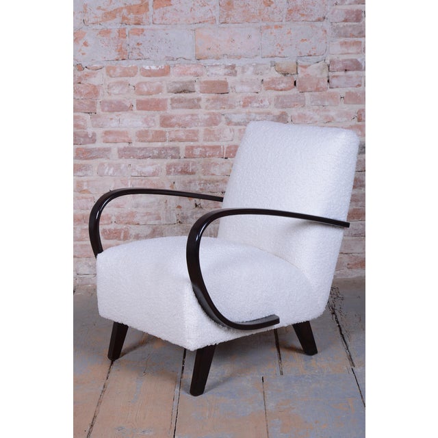 Czech Art Deco Model C Armchair attributed to Jindrich Halabala for Up Závody, 1940s For Sale - Image 18 of 18