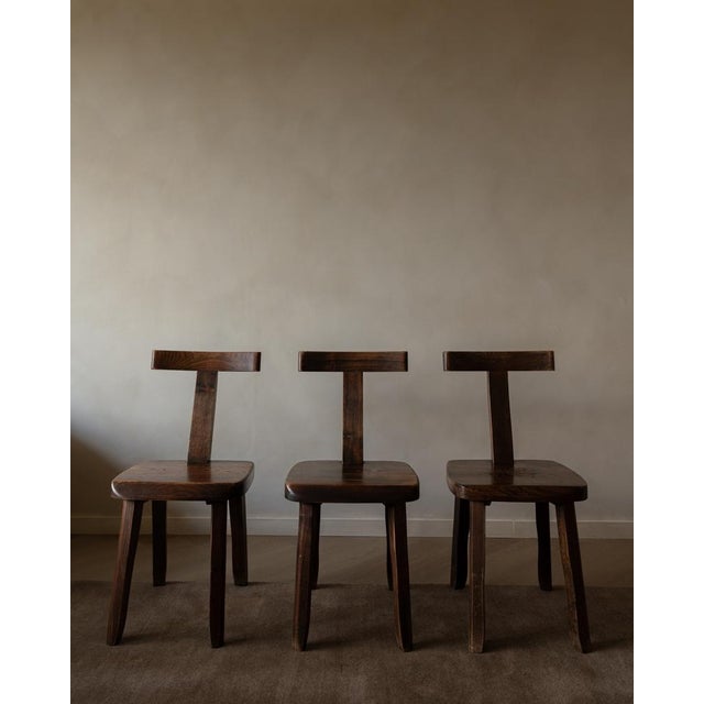 Vintage T Dining Chairs from Aranjou, 1960s, Set of 3 For Sale - Image 16 of 16