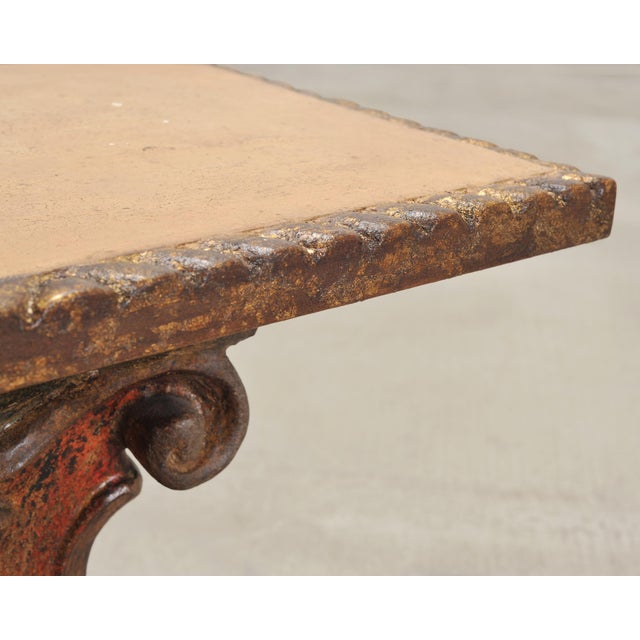Italian Baroque Carved Gilt Fragment Pedestal Drink Table For Sale - Image 12 of 18