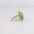 Signed Vintage Southwestern 14k Gold & Royston Turquoise Cabochon Cocktail Ring For Sale - Image 13 of 16