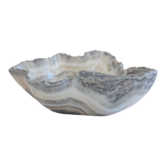 Raw Edge Onyx Bowl For Sale