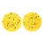Vintage 1980's Postmodern Yellow Splatter Dinner Plates - a Pair For Sale