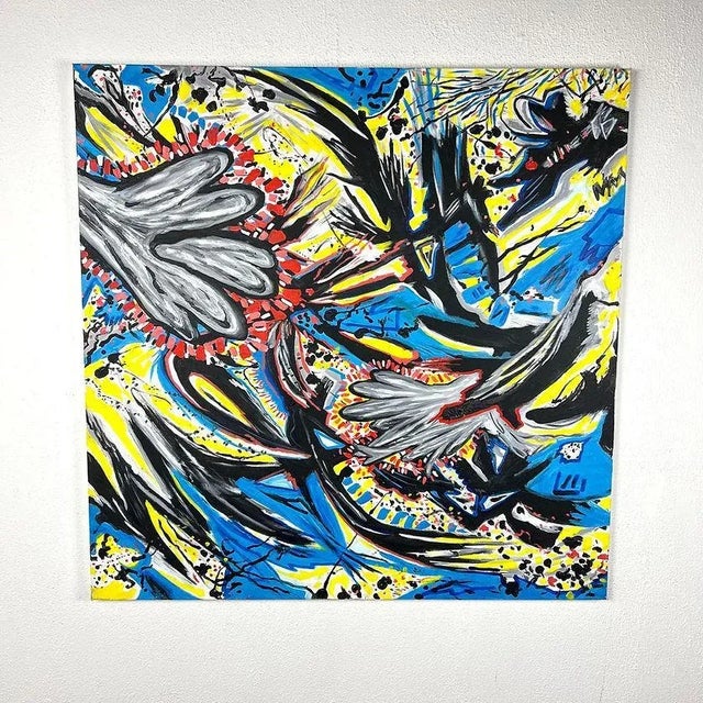 "Keep Dreaming" Acrylic on Canvas by Esther Ritz For Sale - Image 9 of 9