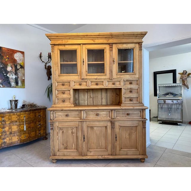 Gründerzeit Kitchen Sideboard, Farmhouse Cupboard, Farmhouse Sideboard D2818 For Sale - Image 14 of 18