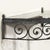 Art Deco Demilune Wrought Iron Spiral Motif & Porto Marble Inset Console Table For Sale - Image 12 of 13
