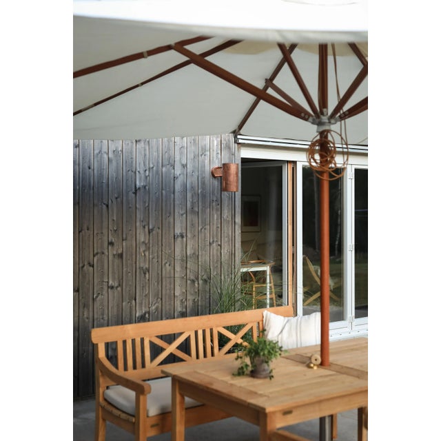 Mid-Century Modern Hans-Agne Jakobsson C 627/110 'Rulle' Raw Copper Outdoor Sconce For Sale - Image 3 of 12