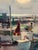 Finn Hillerup, Port, 1960s, Oil Painting on Canvas, Framed For Sale - Image 7 of 18