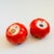 Mid Century Ceramic Tomato Salt and Pepper Shakers, Japan 1960s For Sale - Image 11 of 12