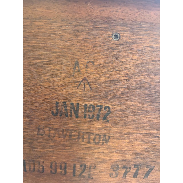 Vintage Chippendale-Style Chest of Drawers With End-Grain Veneer, 1970s For Sale - Image 9 of 9