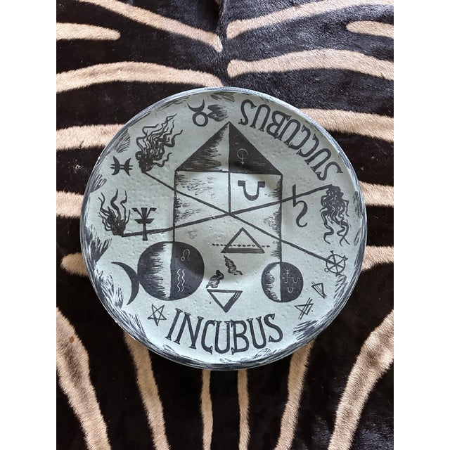 Mid-Century Modern Vintage F. Bergmann 14.5” Studio Art Pottery Charger For Sale - Image 3 of 15