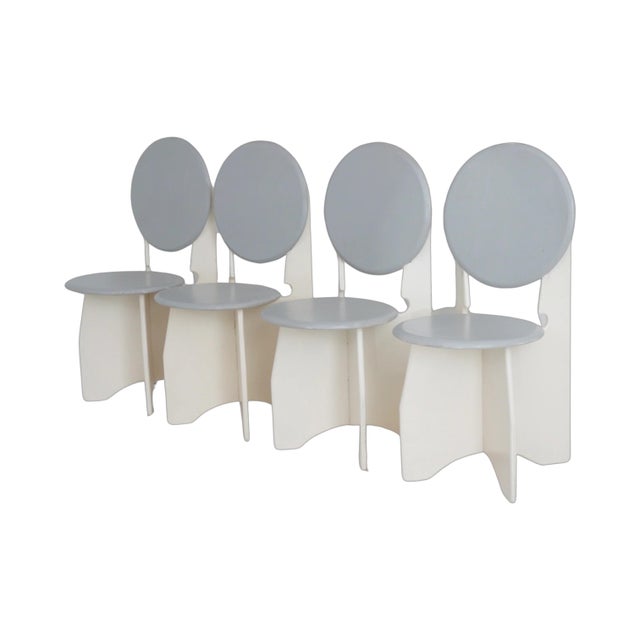 Modernist Dining Chairs, 1980s - Set of 4 For Sale - Image 11 of 12