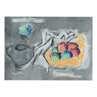 Richild Holt, Still Life with Apples, 1992, Mixed Media For Sale