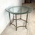 Neoclassical 1970s Neoclassical Brass and Octagonal Glass Accent Side Table in the Style of La Barge For Sale - Image 3 of 16