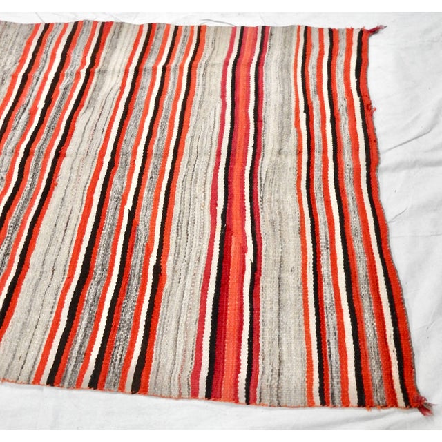 Native American Handwoven Navajo Transitional Area Rug, Circa 1890s For Sale - Image 3 of 11
