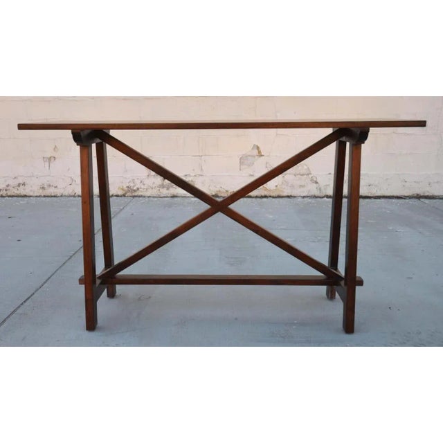 Walnut Console Table by Petersen Antiques For Sale - Image 10 of 11