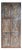 Vintage Hand-Carved Rustic Barn Door – Reclaimed Wood Farmhouse Statement Door Panel 84x36 For Sale