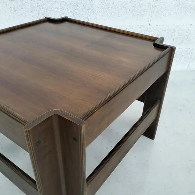 Wood Wooden Zelda Side Table attributed to Sergio Asti for Poltronova, 1960s For Sale - Image 7 of 10