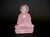 Natural Rose Quartz Buddha Statue Pink Gemstone For Sale - Image 4 of 10