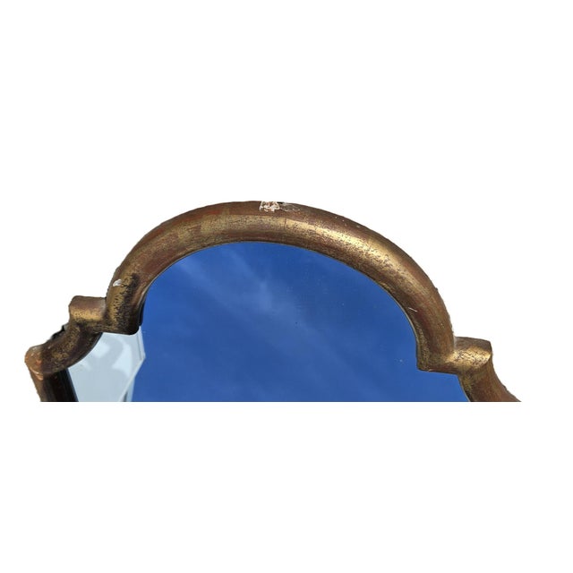Large Antique French Gendarmes-Shaped Gilded Wood Mirror, 1890s For Sale - Image 5 of 9