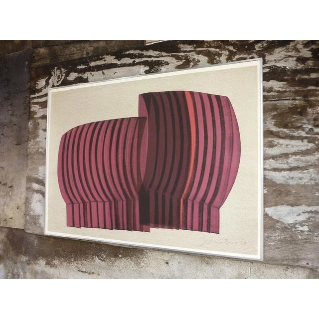Jagoda Buić, Untitled, Felt Fibers on Cardboard, Framed, Set of 2 For Sale - Image 6 of 11
