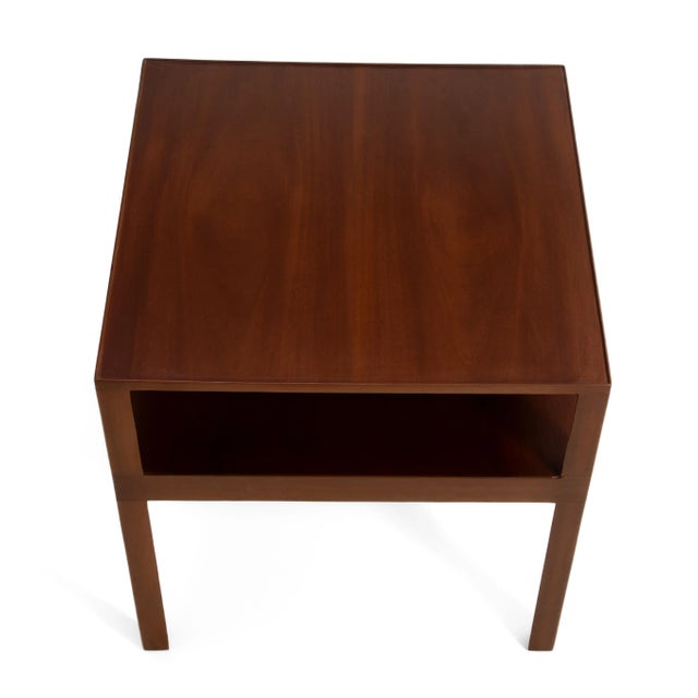 Brown Square Edward Wormley Dunbar Side End Center Table - Two Available For Sale - Image 8 of 17