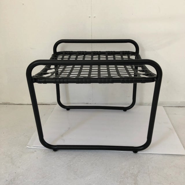 Midcentury Style Tropitone Ottoman Decor-Paint Black For Sale - Image 4 of 6