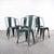 Model A Dining Outdoor Chairs from Tolix, 1950s, Set of 6 For Sale - Image 11 of 11