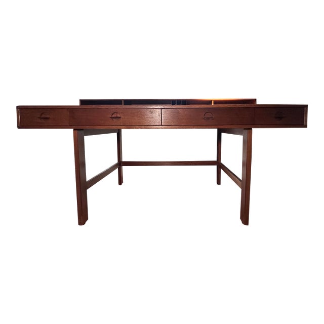 Peter Lovig Nielsen Convertible Danis Modern Teak Writing Desk For Sale