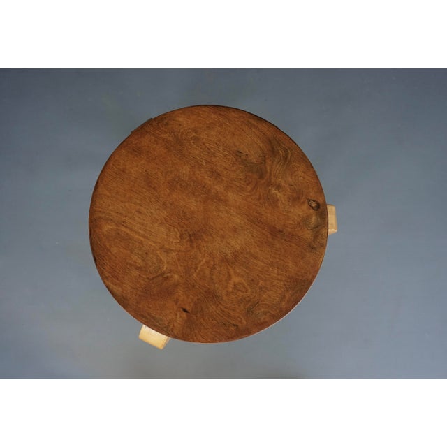 Brown Model 60 Stools by Alvar Aalto for Finmar, 1930s, Set of 4 For Sale - Image 8 of 18