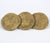 Three "gold" coin brooch. Due to the unique nature of this product, all sales are final. This item is not eligible for the...