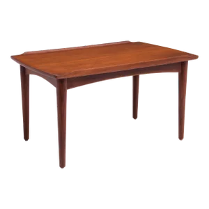 Danish Modern Teak Dowel Leg Side Table After Grete Jalk Marked B. J. Made in Denmark.1970s