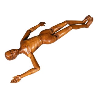 Antique Continental Life Size Wooden Artists Lay Figure, 1910 For Sale