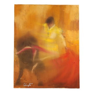 Gianpietro Cavenaghi, Figurative Composition, Mixed Media on Canvas For Sale
