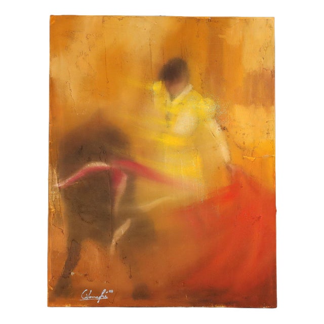 Gianpietro Cavenaghi, Figurative Composition, Mixed Media on Canvas For Sale